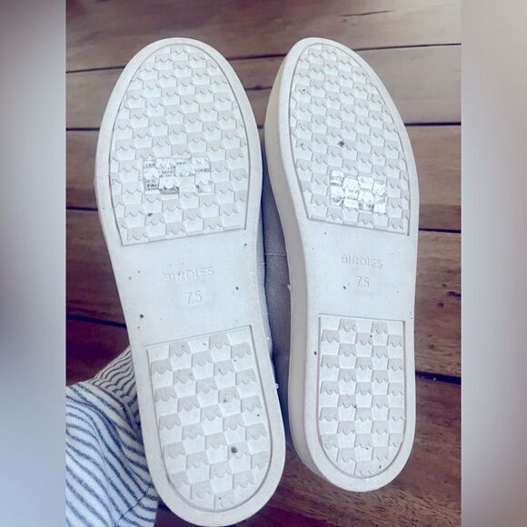 BIRDIE SUEDE GRAY LEATHER WITH PLUSH INTERIOR! Swift slip-on! Women Size 7.5 - Picture 7 of 7